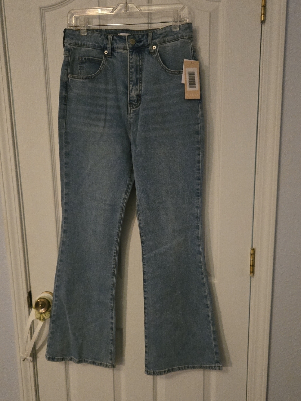 JustFab Light Blue Flare Jeans